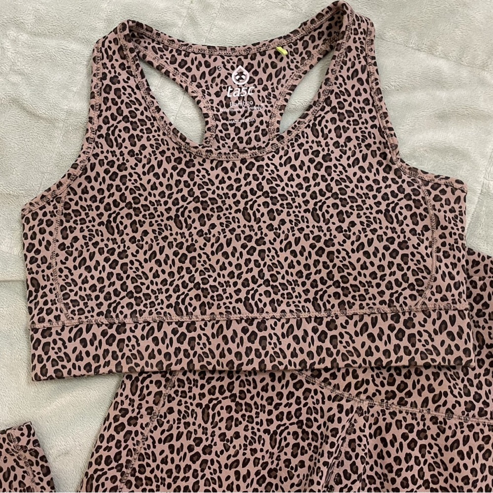 Cheetah print sports bra